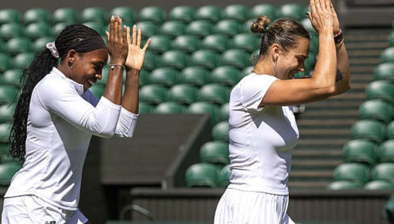 Gauff e Sabalenka ballano Foto: Getty images