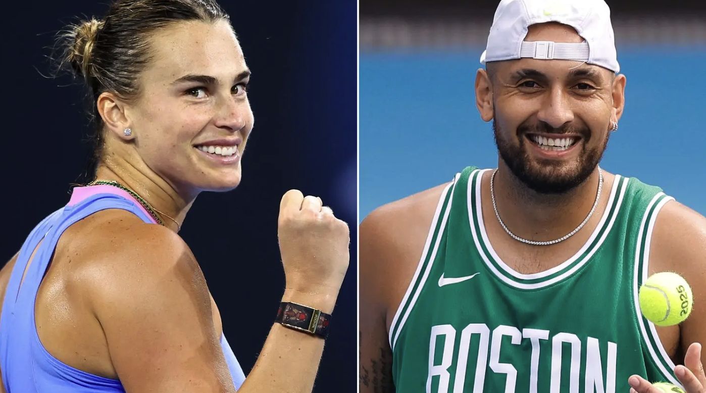 Aryna Sabalenka e Nick Kyrgios nella foto