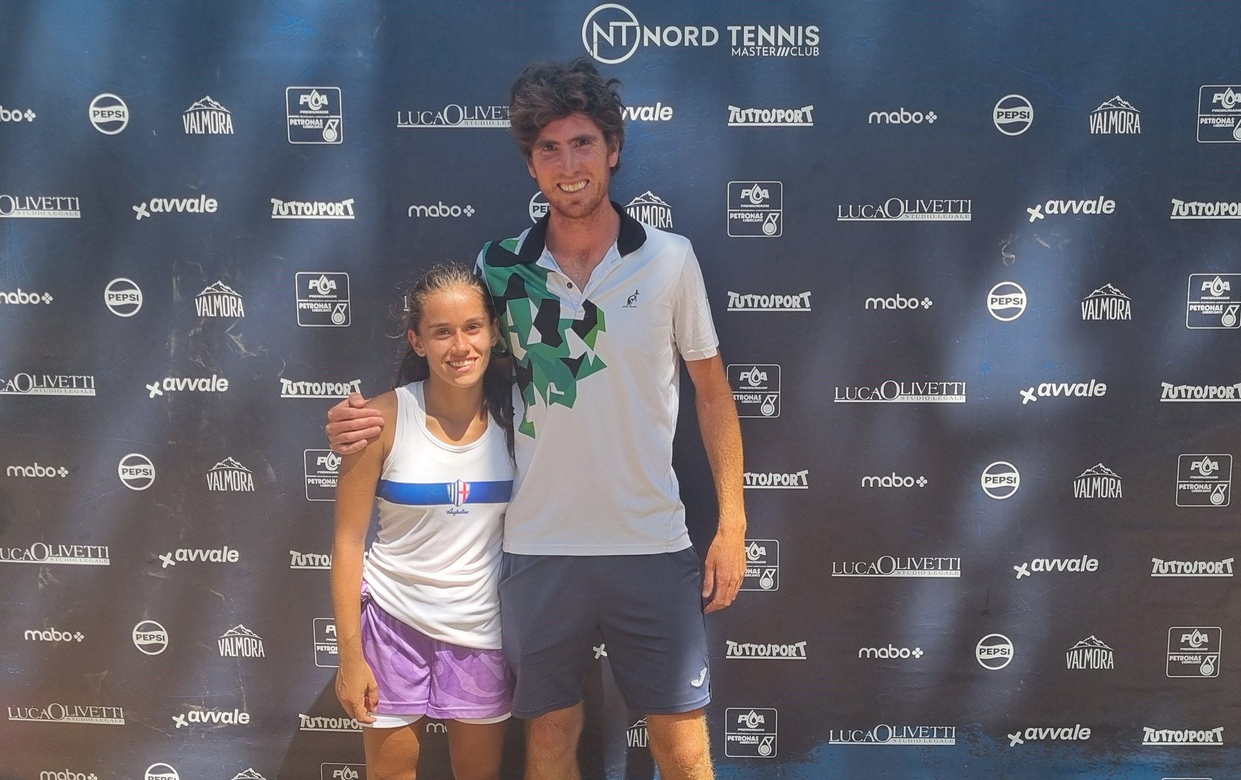 Isabella Maria Serban nella foto con il suo coach Alberto Giordano