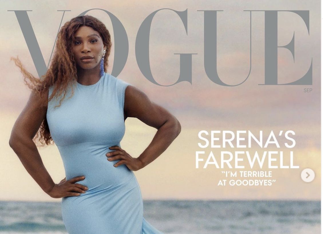 Serena Williams sulla cover di Vogue
