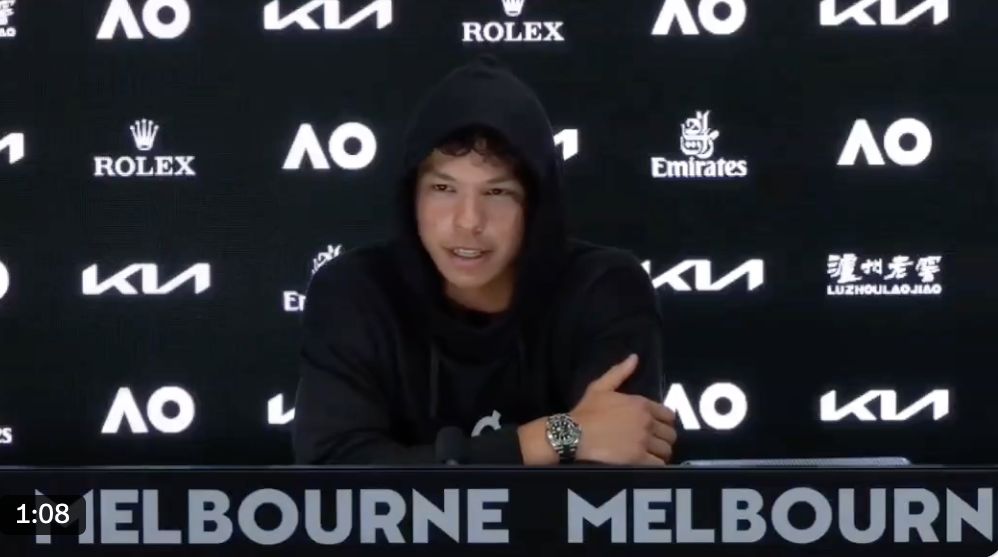 Ben Shelton in press conference agli Australian Open