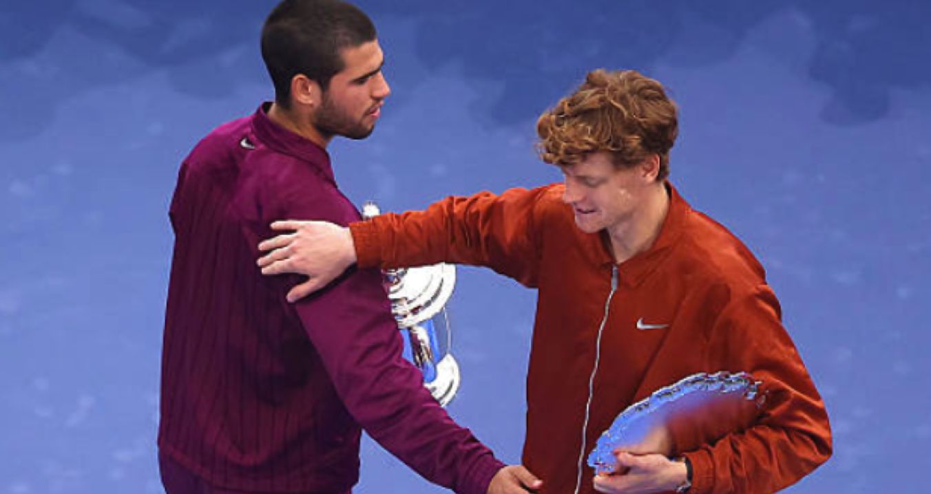 Jannik Sinner e Carlos Alcaraz nella foto - Foto Getty Images