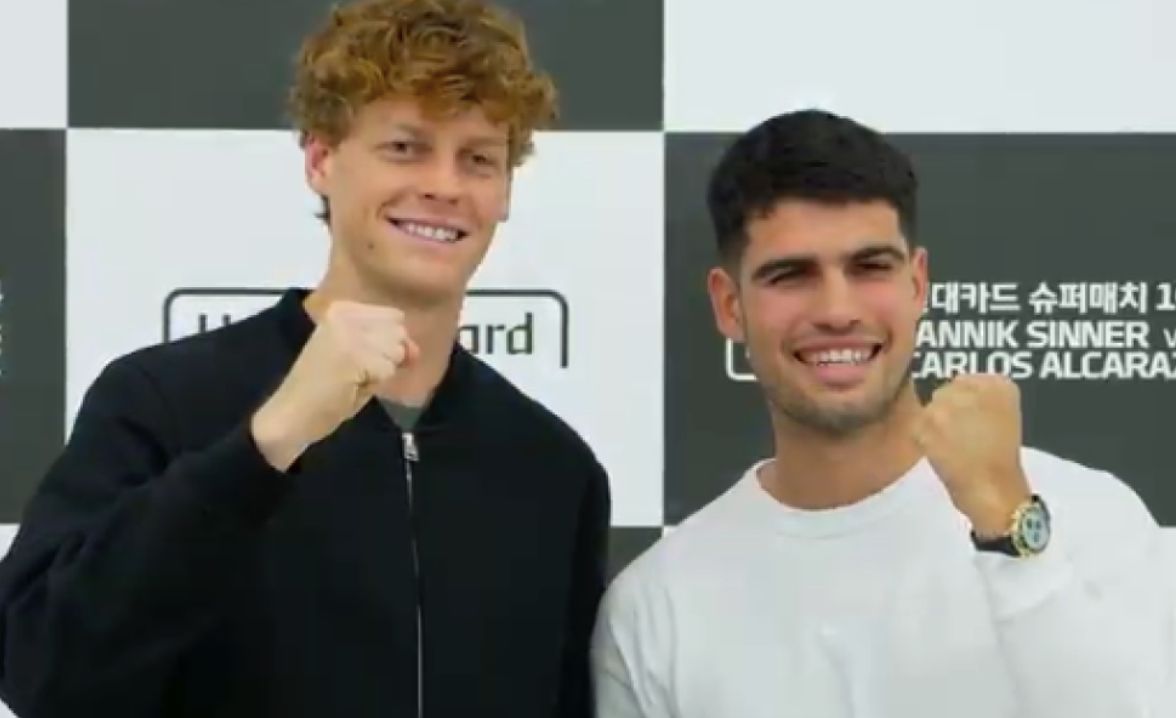 Jannik Sinner e Carlos Alcaraz nella foto - Foto Getty Images