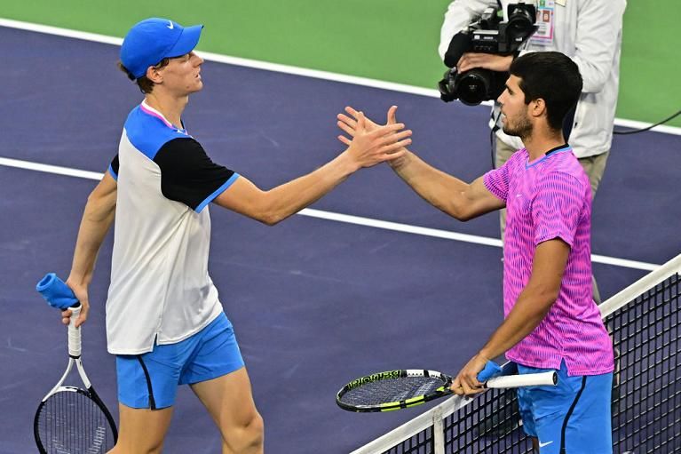 Jannik Sinner e Carlos Alcaraz nella foto - Foto Getty Images