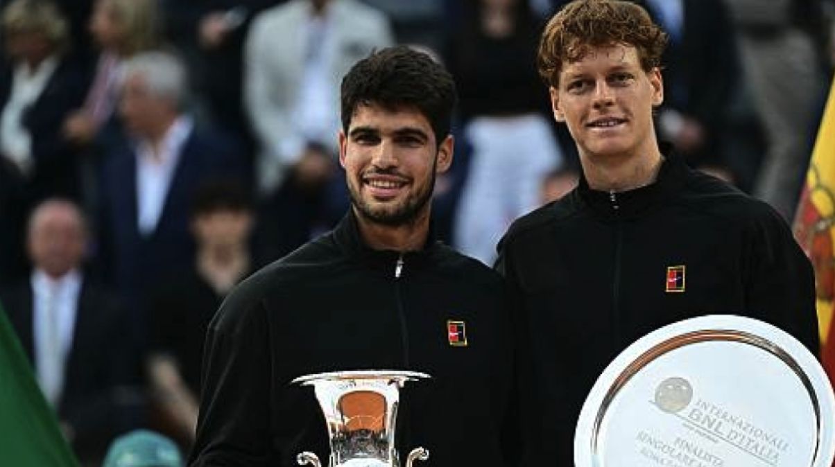 Jannik Sinner e Carlos Alcaraz nella foto - Foto Getty Images