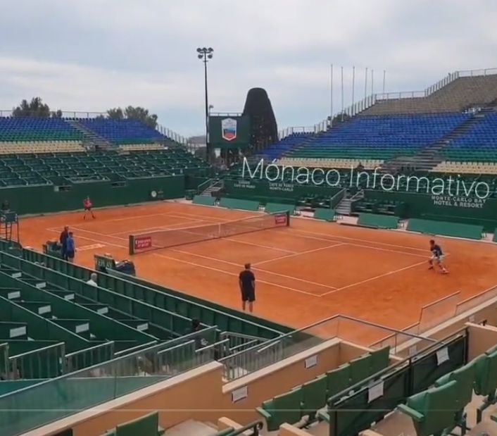 Novak Djokovic e Jannik Sinner si allenano a Monte Carlo