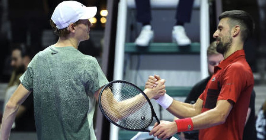 Jannik Sinner  e Novak Djokovic - Foto getty images