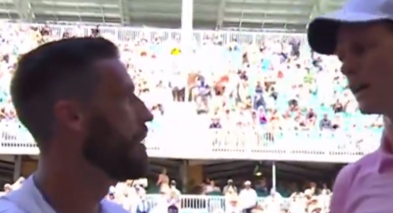 Jannik Sinner e Damir Dzumhur nella foto