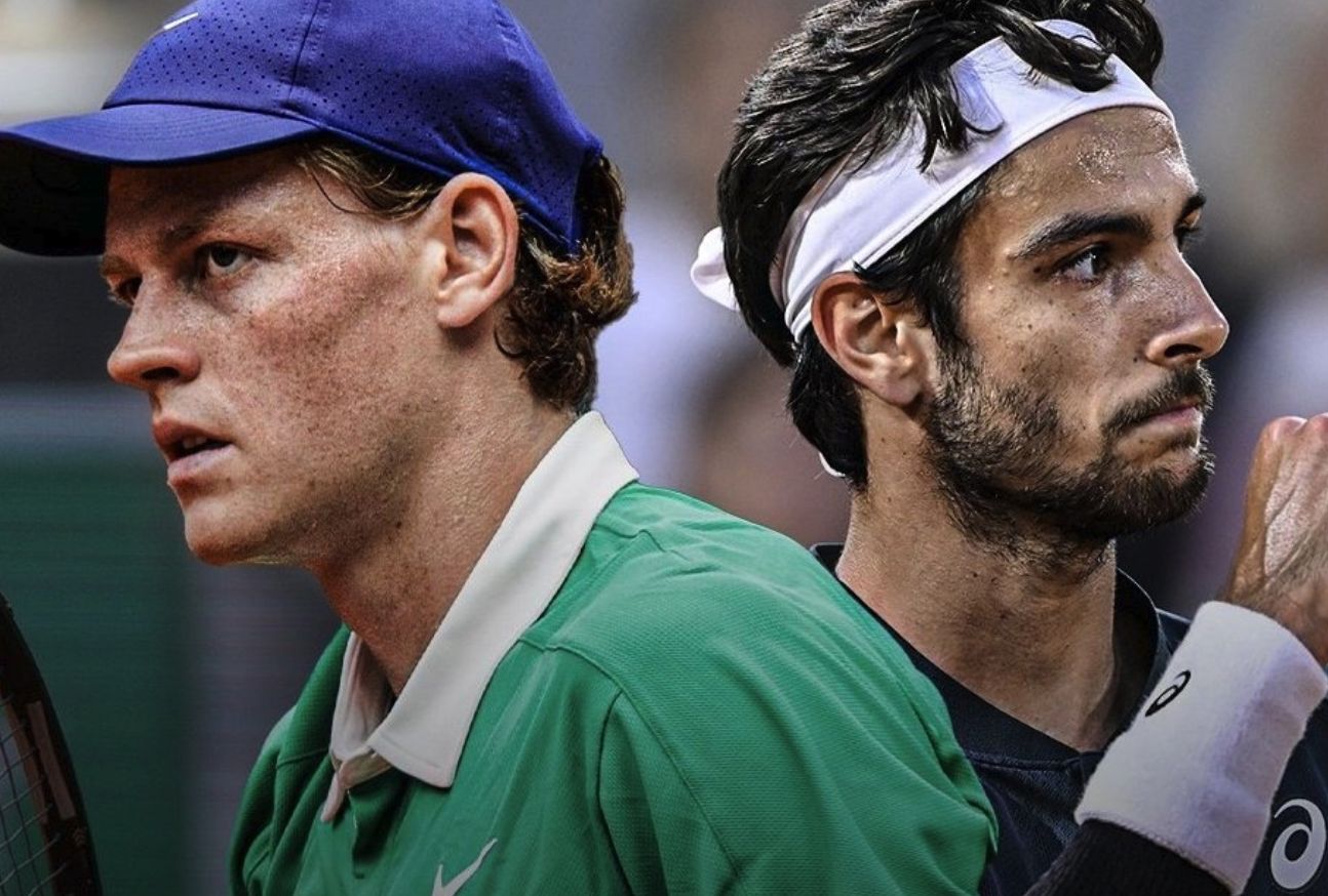 Jannik Sinner e Lorenzo Musetti nella foto - Foto getty images