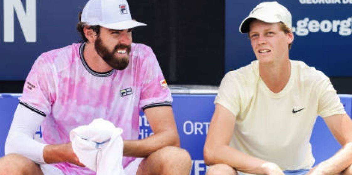 Jannik Sinner e Reilly Opelka nella foto - Foto Getty Images