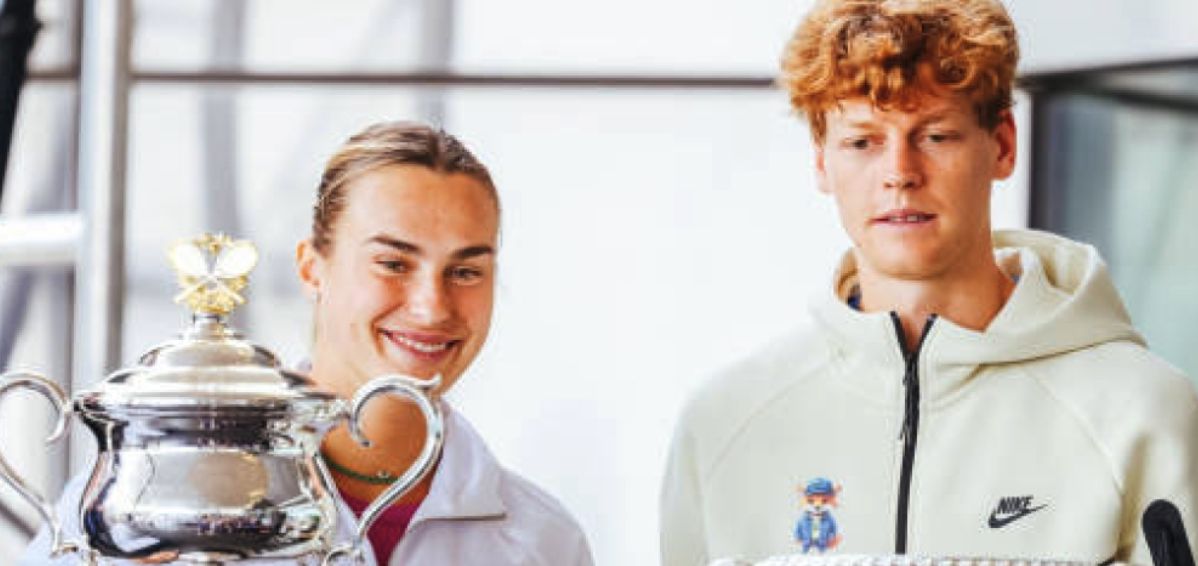 Aryna Sabalenka e Jannik Sinner - Foto getty