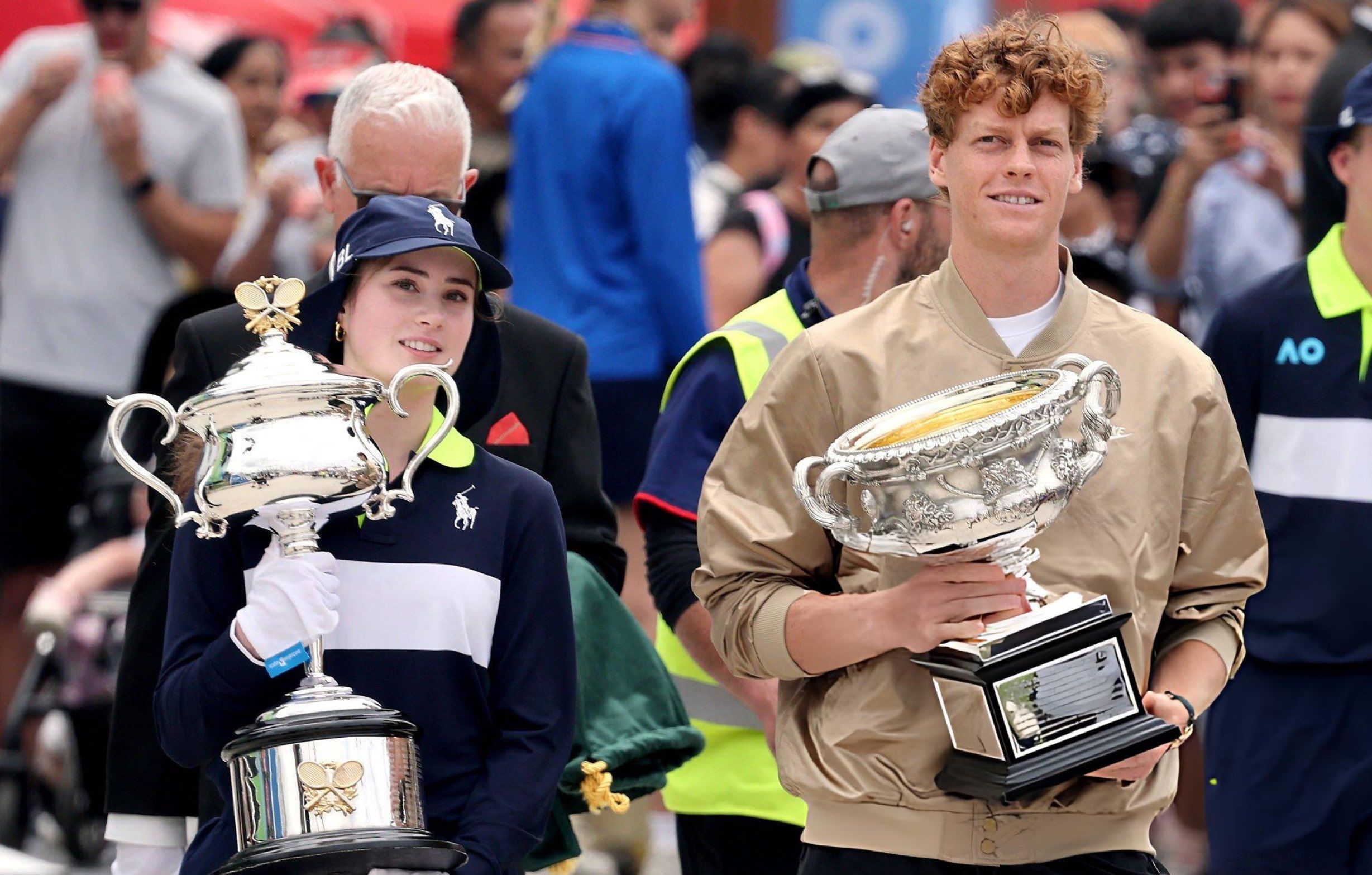 Sinner alla cerimonia del sorteggio