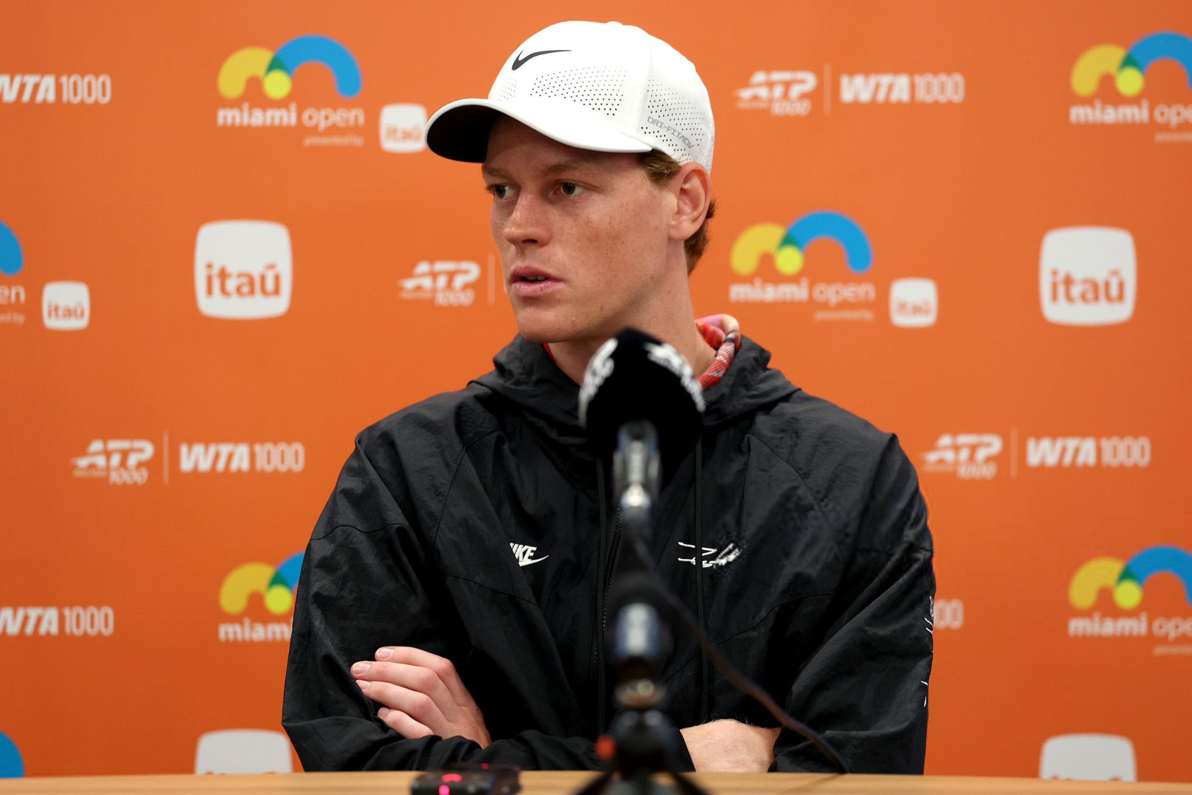 Jannik Sinner a Miami (foto Getty Images)
