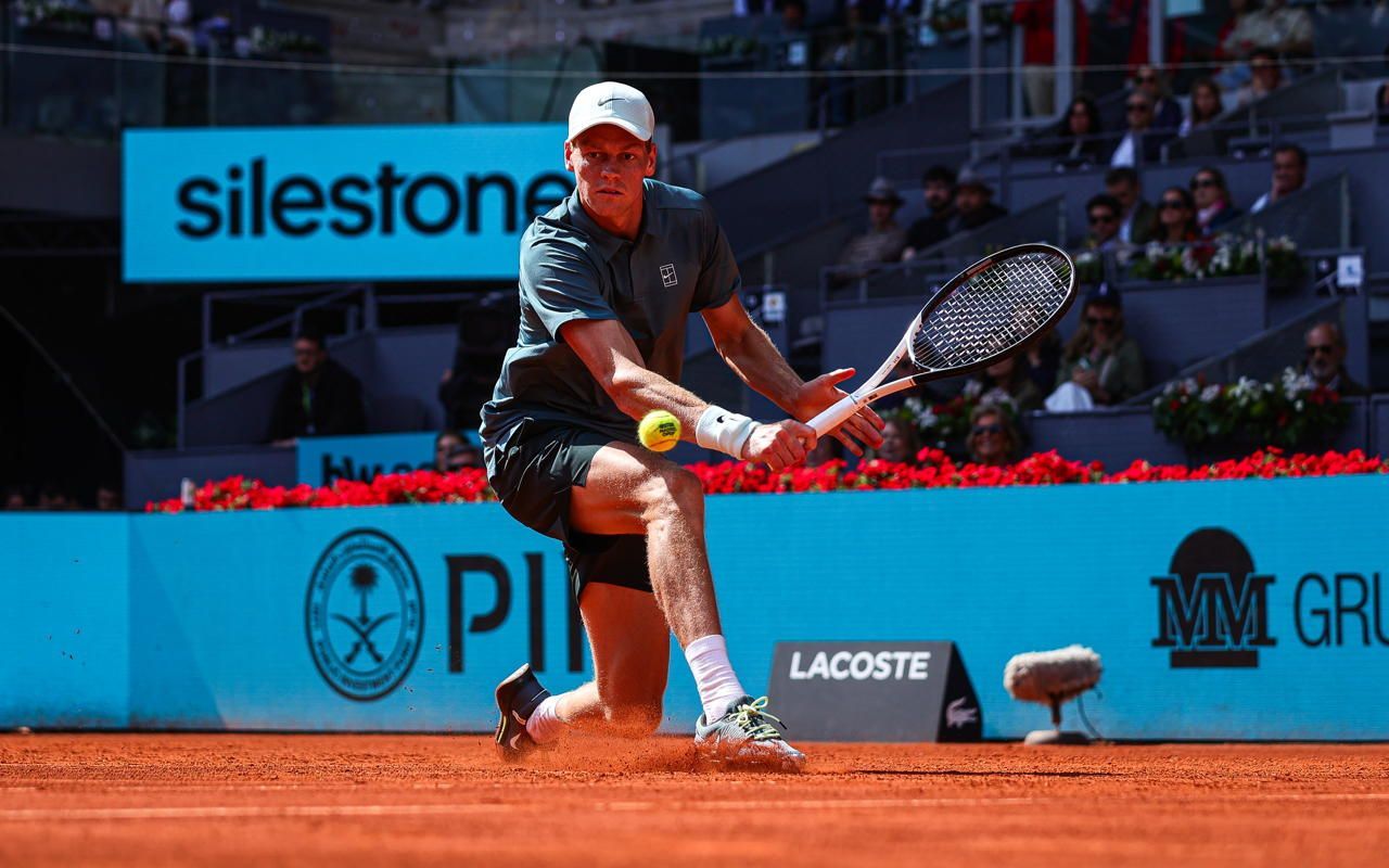 Jannik Sinner a Madrid (foto Mutua Madrid Open)
