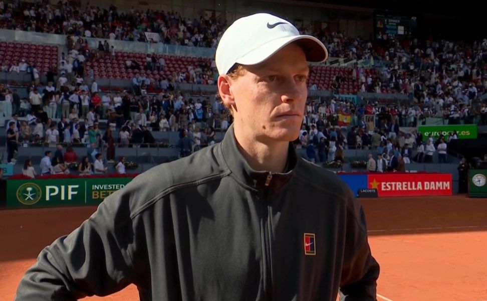Jannik Sinner nella foto