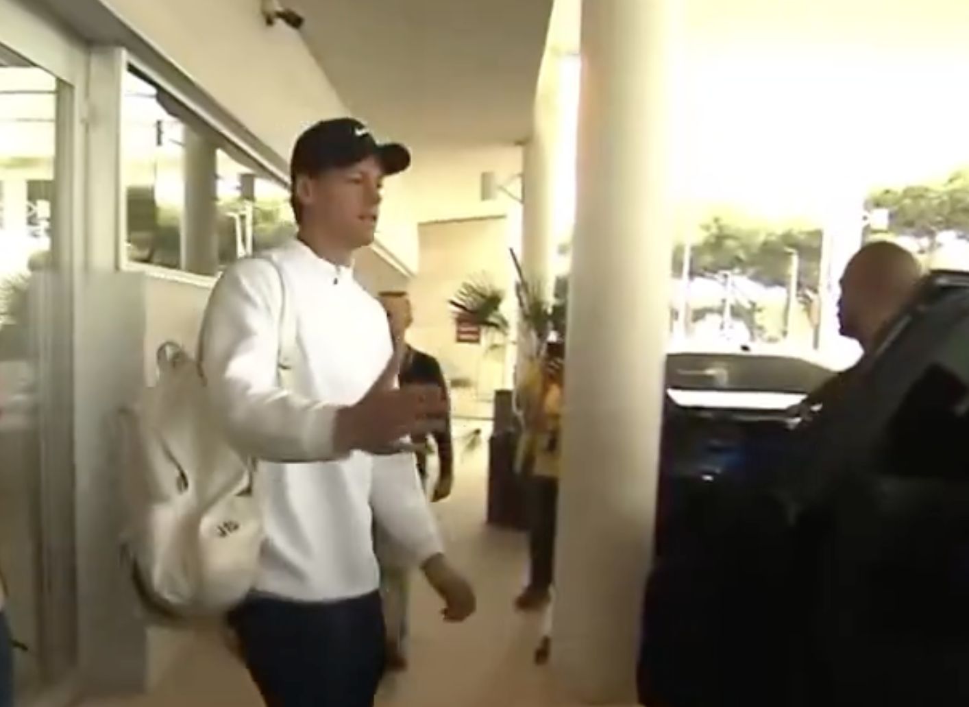 Sinner appena arrivato a Roma