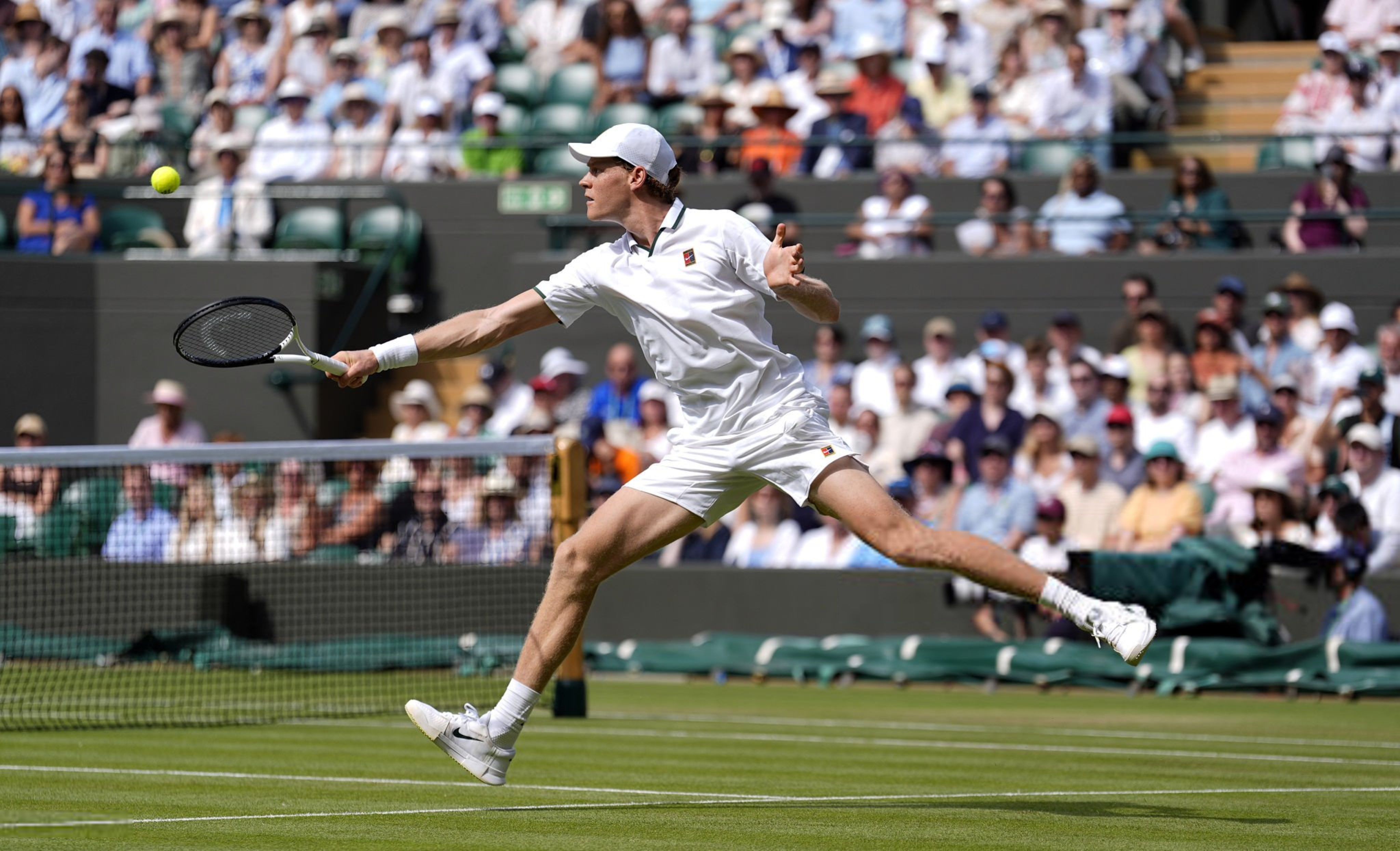 Jannik Sinner a Wimbledon 2026 (foto Getty Images)