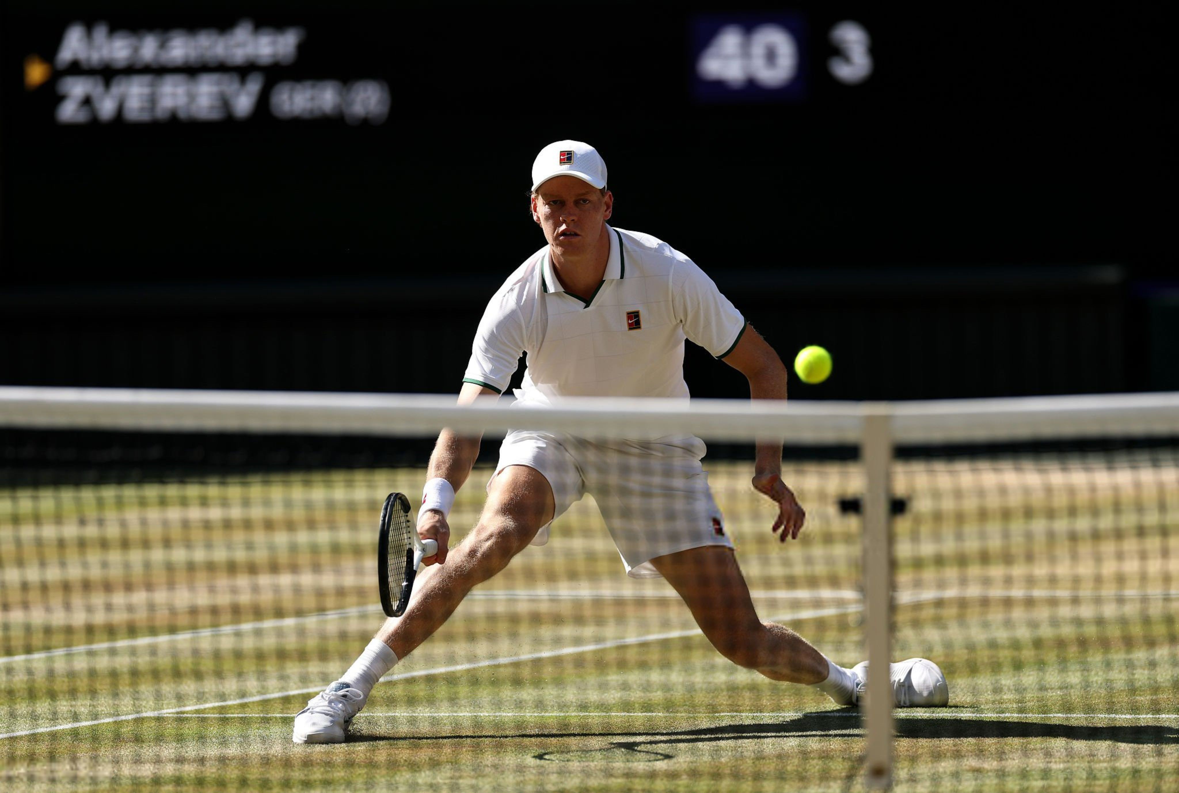 Jannik Sinner a Wimbledon 2026 (foto Getty Images)