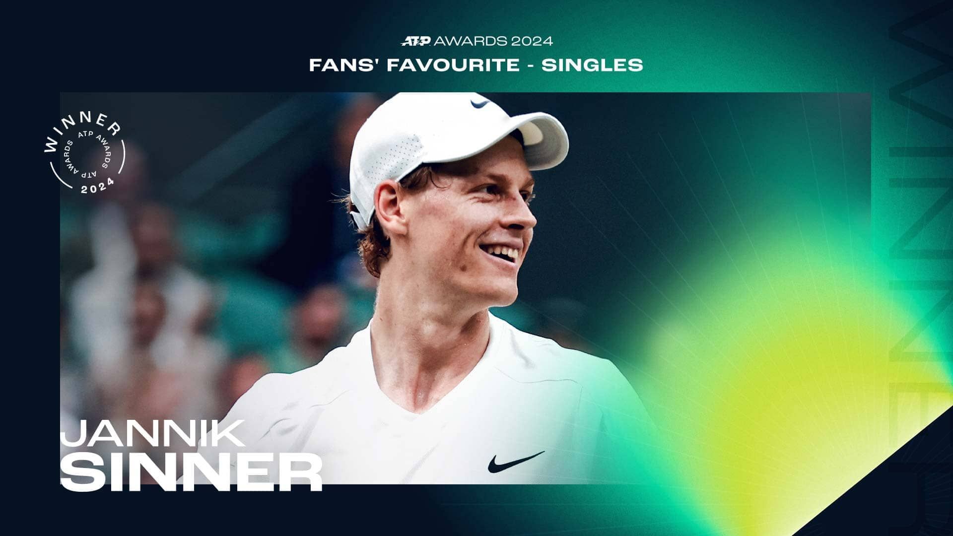 La infografica dell'ATP sul successo di Jannik