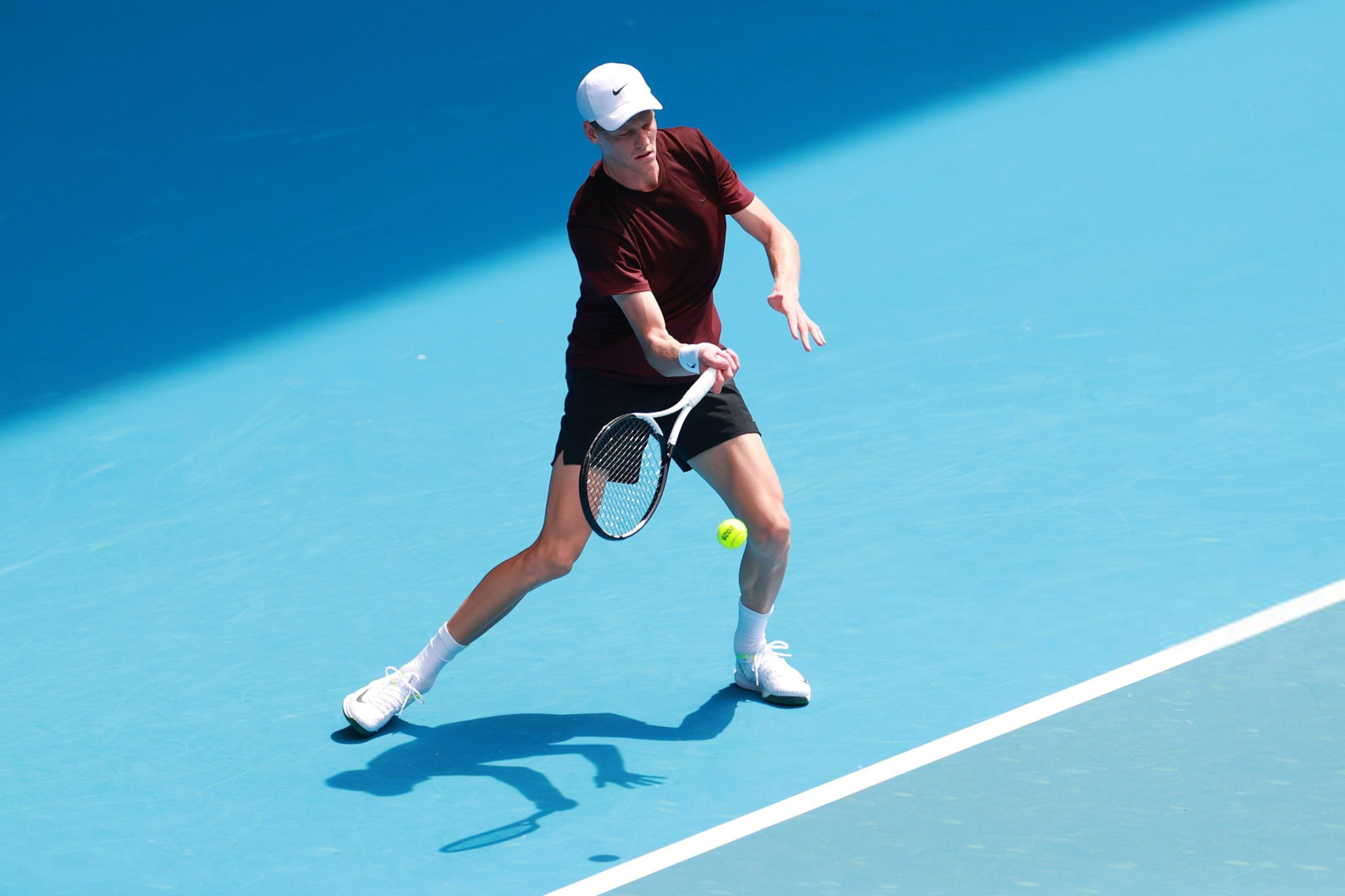 Primo allenamento di Sinner a Melbourne (foto Getty Images)