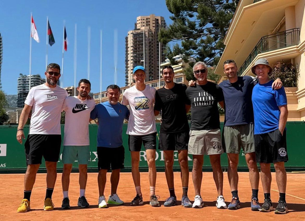 I team di Sinner e Sonego a Monte Carlo