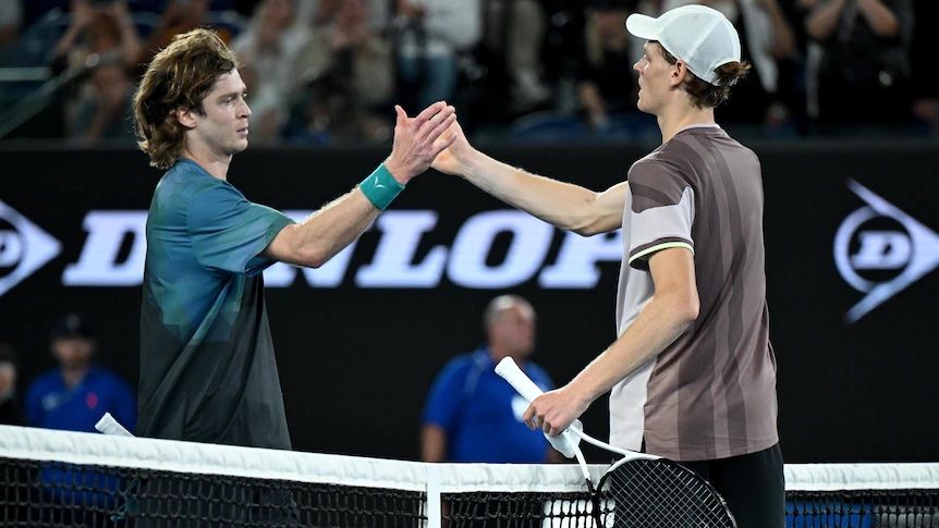 Rublev e Sinner agli Australian Open 2024