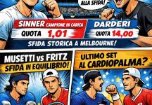 Australian Open, Sinner “cannibale” nei derby: dominio in quota con Darderi, Musetti insegue Fritz