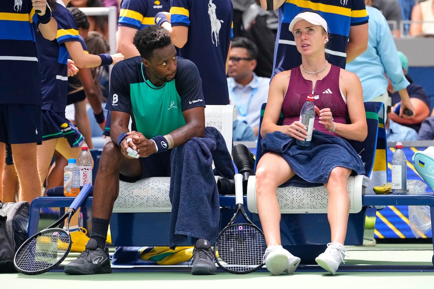 Gael Monfils ed Elina Svitolina (foto Getty Images)