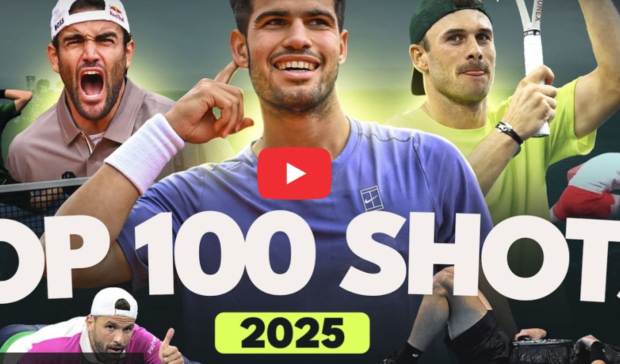 Il meglio del tennis 2025: 100 punti da rivedere (e rivedere)