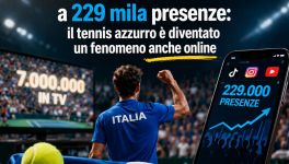 Da 7 milioni in TV a 229 mila presenze: il tennis azzurro è diventato un fenomeno anche online