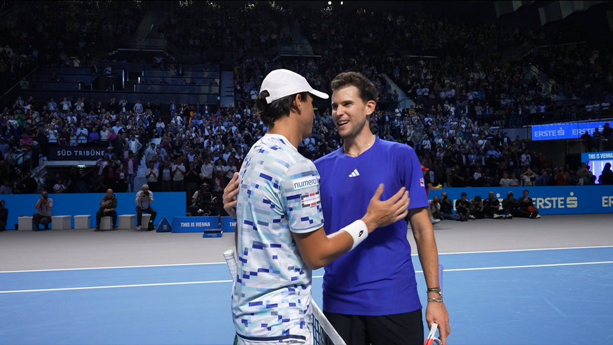 Dominic Thiem e Luciano Darderi nella foto