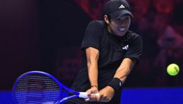 Learner Tien e Alexander Blockx si sfidano in finale alle Next Gen ATP Finals di Jeddah