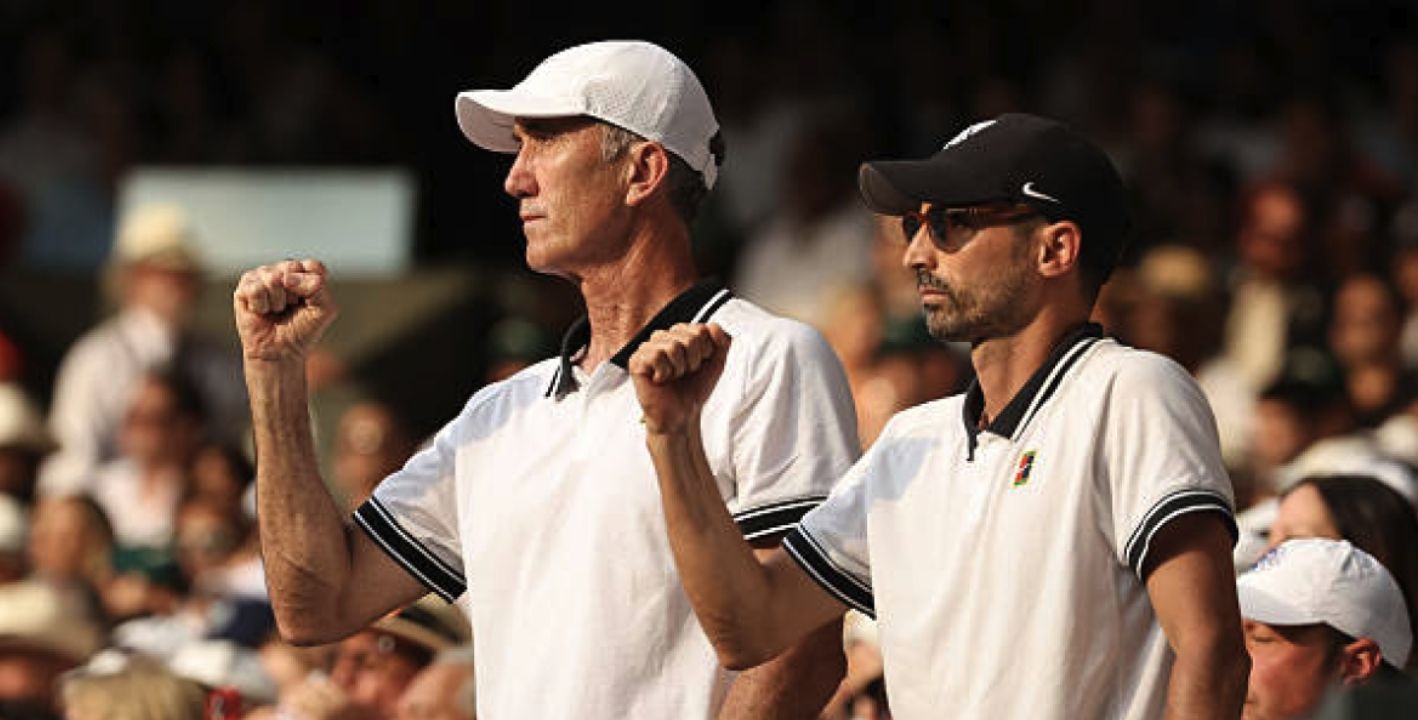 Darren Cahill e Simone Vagnozzi nella foto - Foto Getty Images
