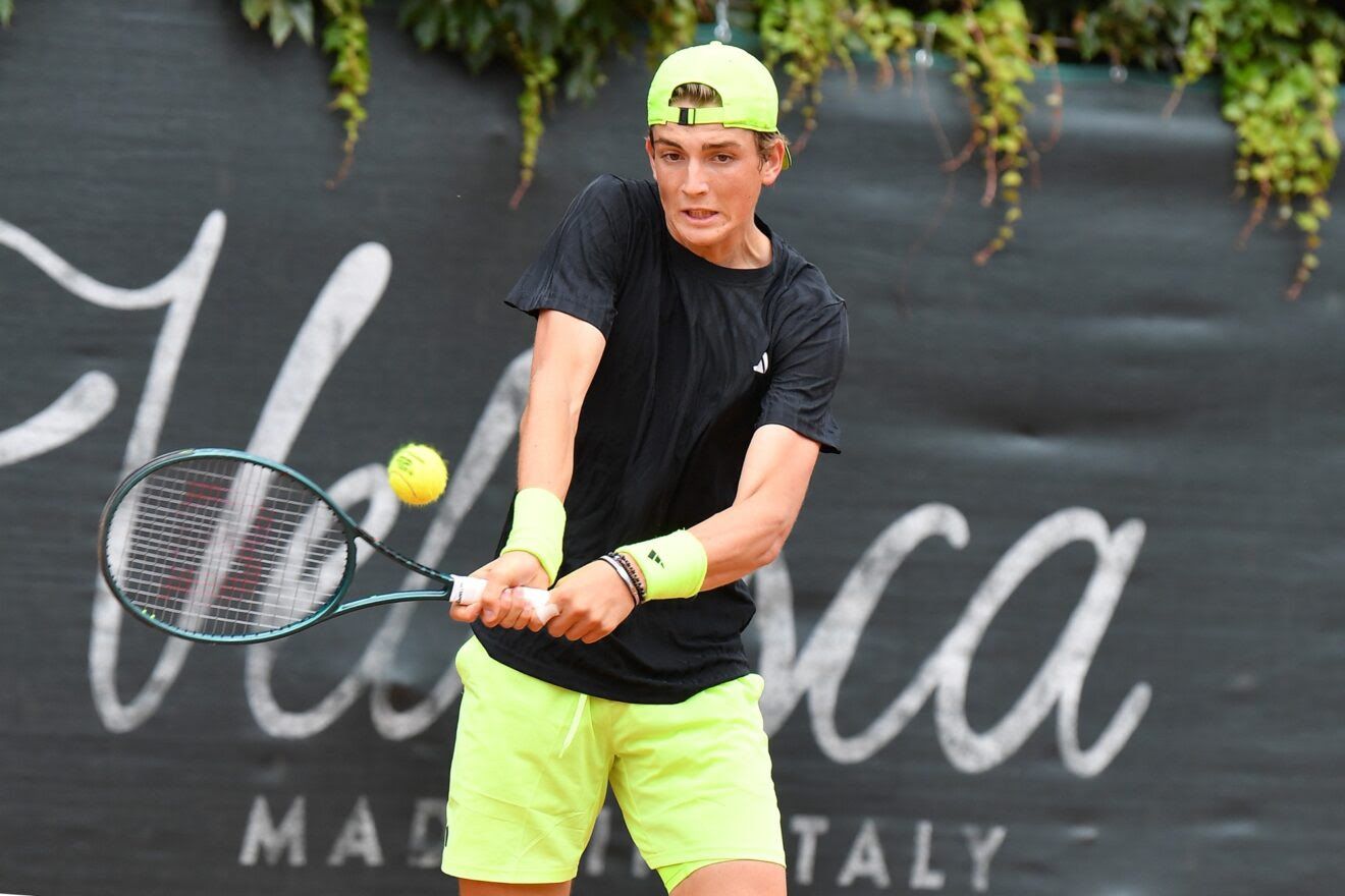 Jacopo Vasamì ha fatto il suo esordio al Trofeo Bonfiglio 2025 battendo in due set il portoricano Alvarez (foto Francesco Panunzio)