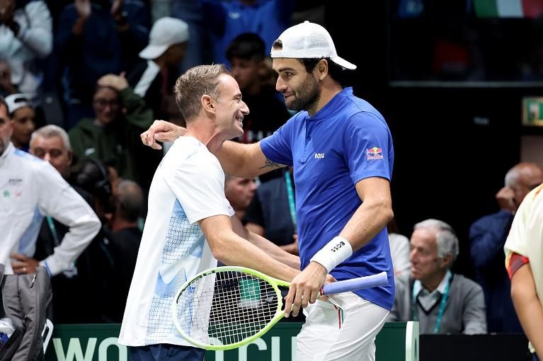 Filippo Volandri e Matteo Berrettini nella foto - Foto FITP