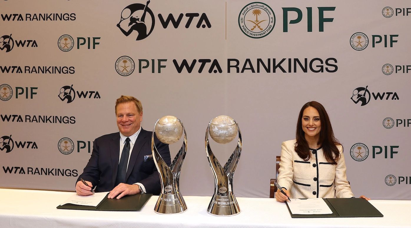 L'accordo tra PIF e WTA (foto WTA site)