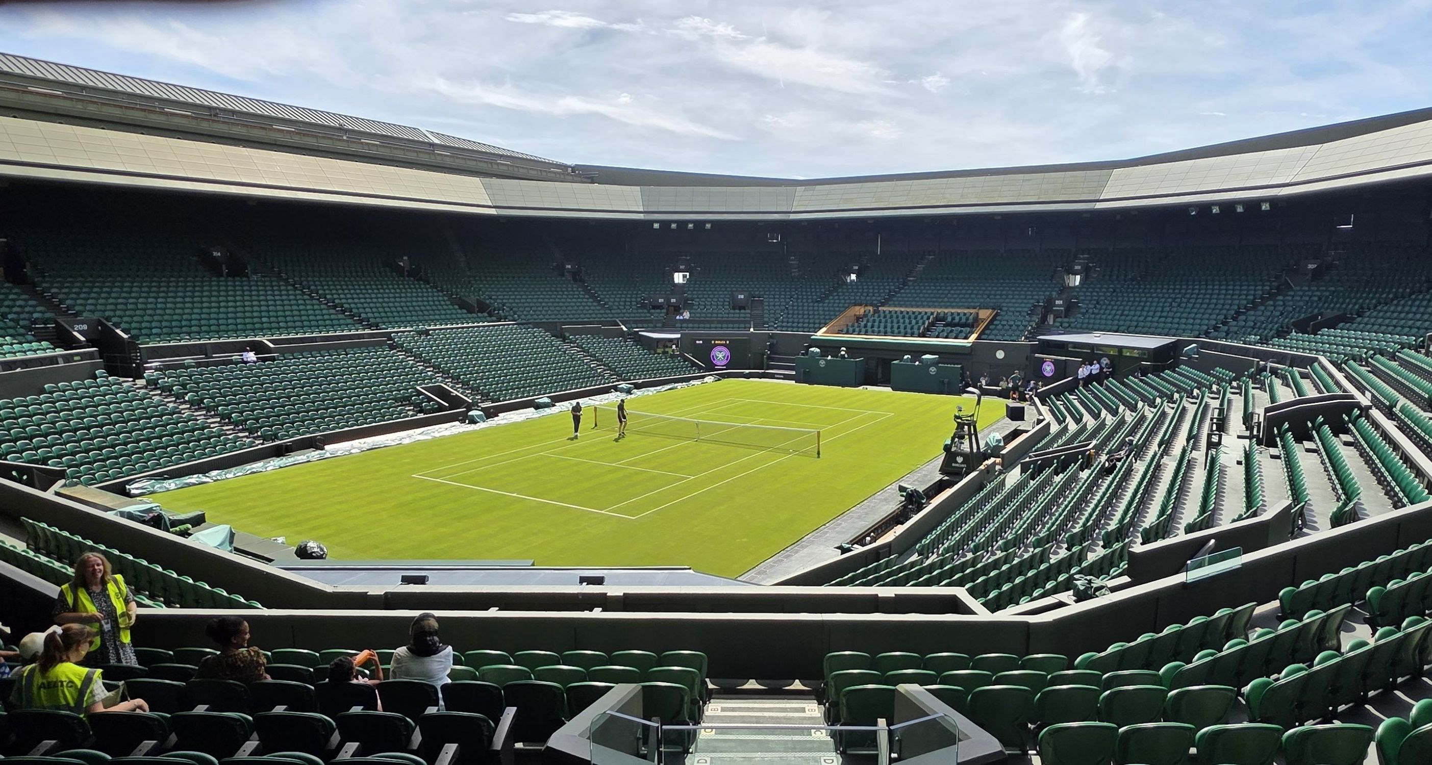 Wimbledon, l'erba perfetta prima dell'avvio del torneo