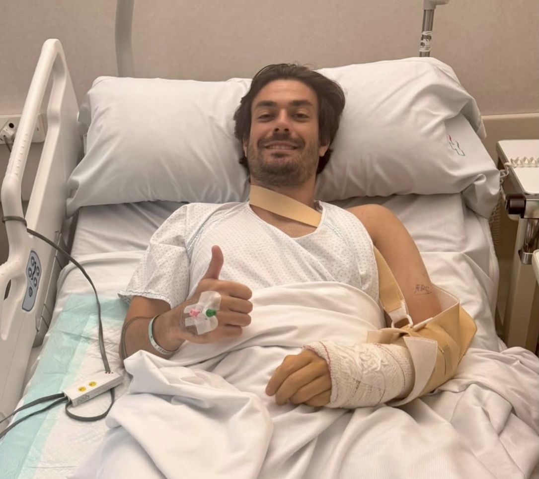 Giulio Zeppieri dopo l'operazione