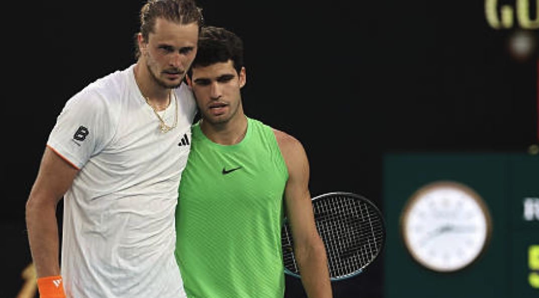 Alexander Zverev e Carlos Alcaraz nella foto - Foto Getty Images
