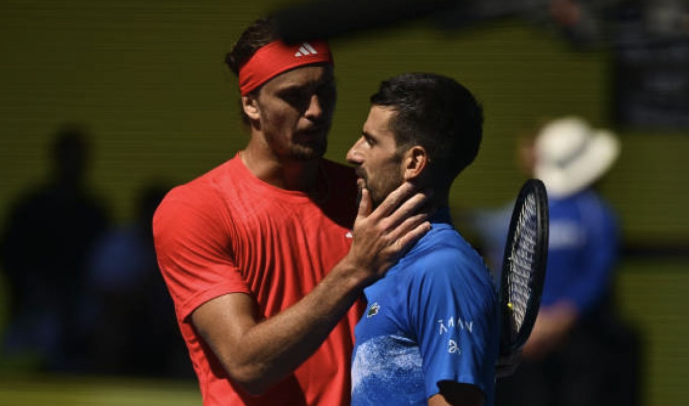 Alexander Zverev con Novak Djokovic nella foto - Foto Getty Images