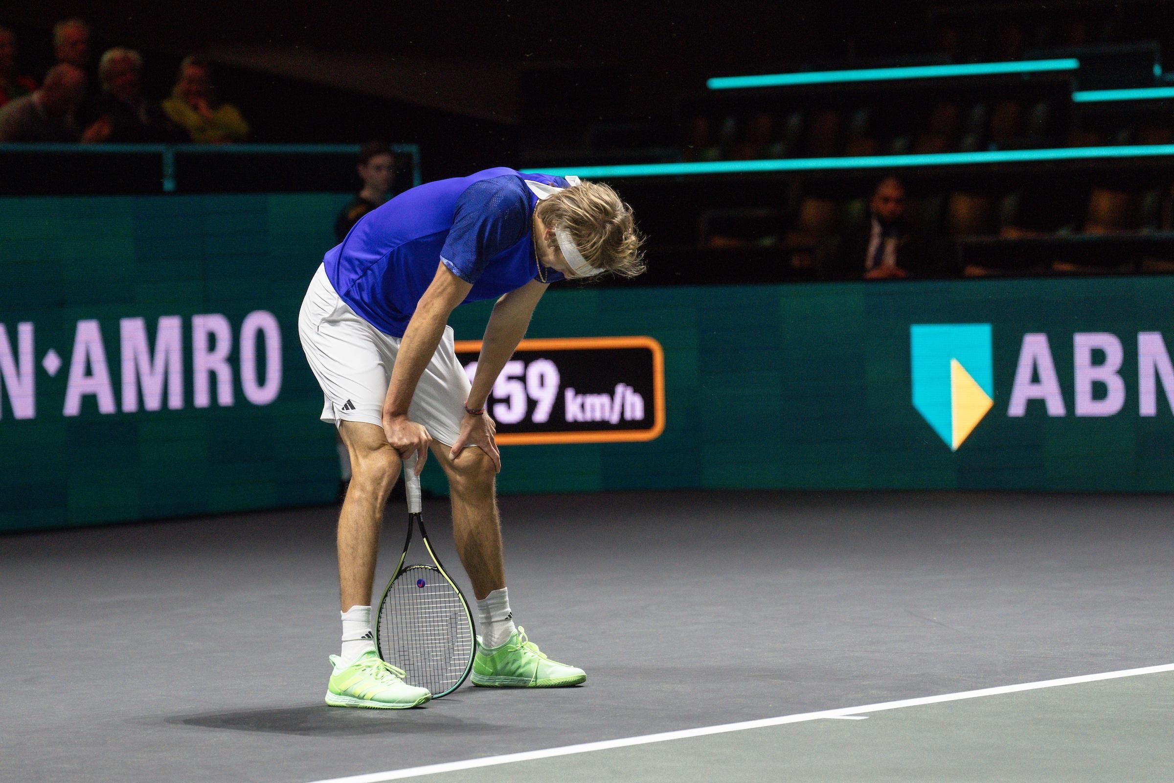 Zverev a Rotterdam, in una immagine di repertorio