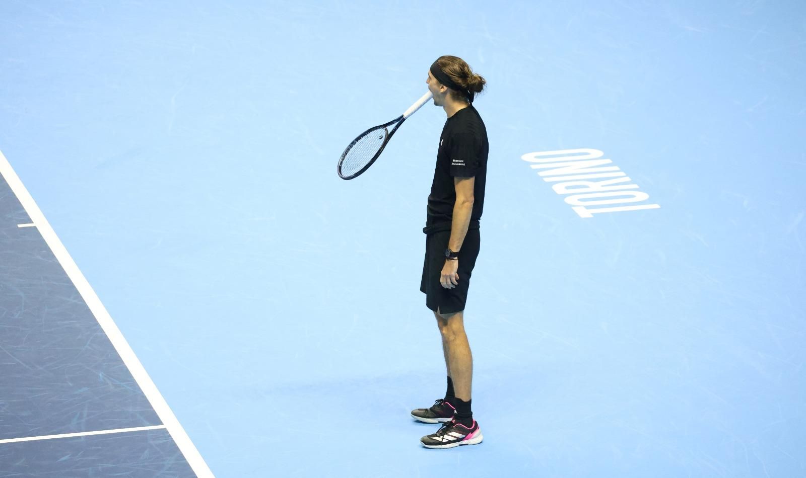 La frustrazione di Zverev a Torino (foto Brigitte Grassotti)